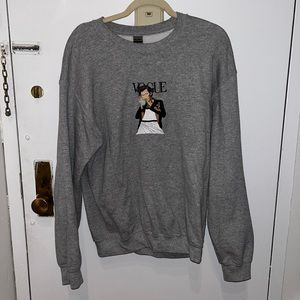Custom Harry Styles Vogue Cover Embroidered Sweatshirt - Size M